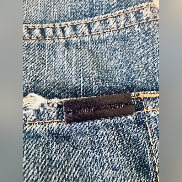 Saint Laurent high waisted cropped 70’s style jeans size 26 - Picture 8 of 11